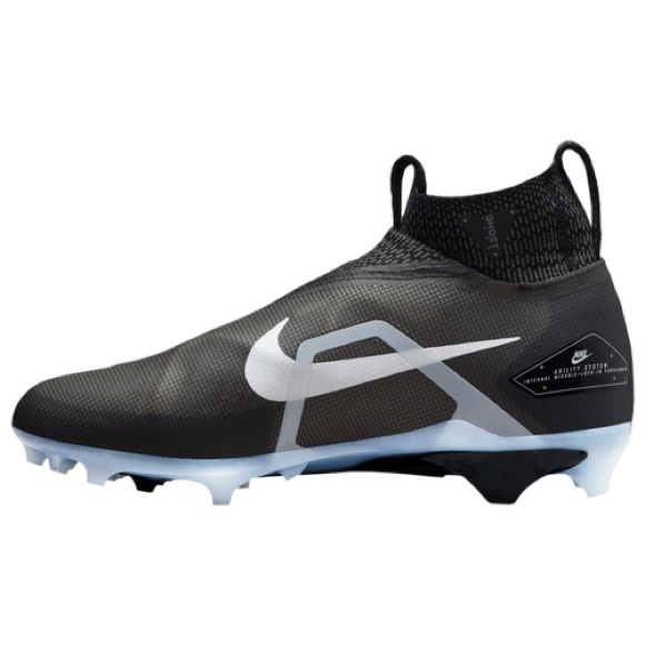 Nike Alpha Menace Elite 3 Football Cleats Men's Size:16 In Black/White/Iron Grey - Picture 2 of 16